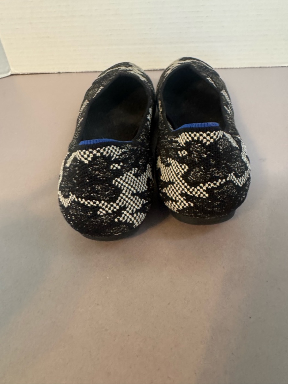 Rothy's Black and White Knit Ballet Flats - Picture 5 of 8